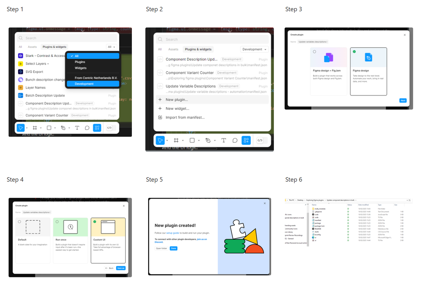 step-by-step plugin setup inside Figma