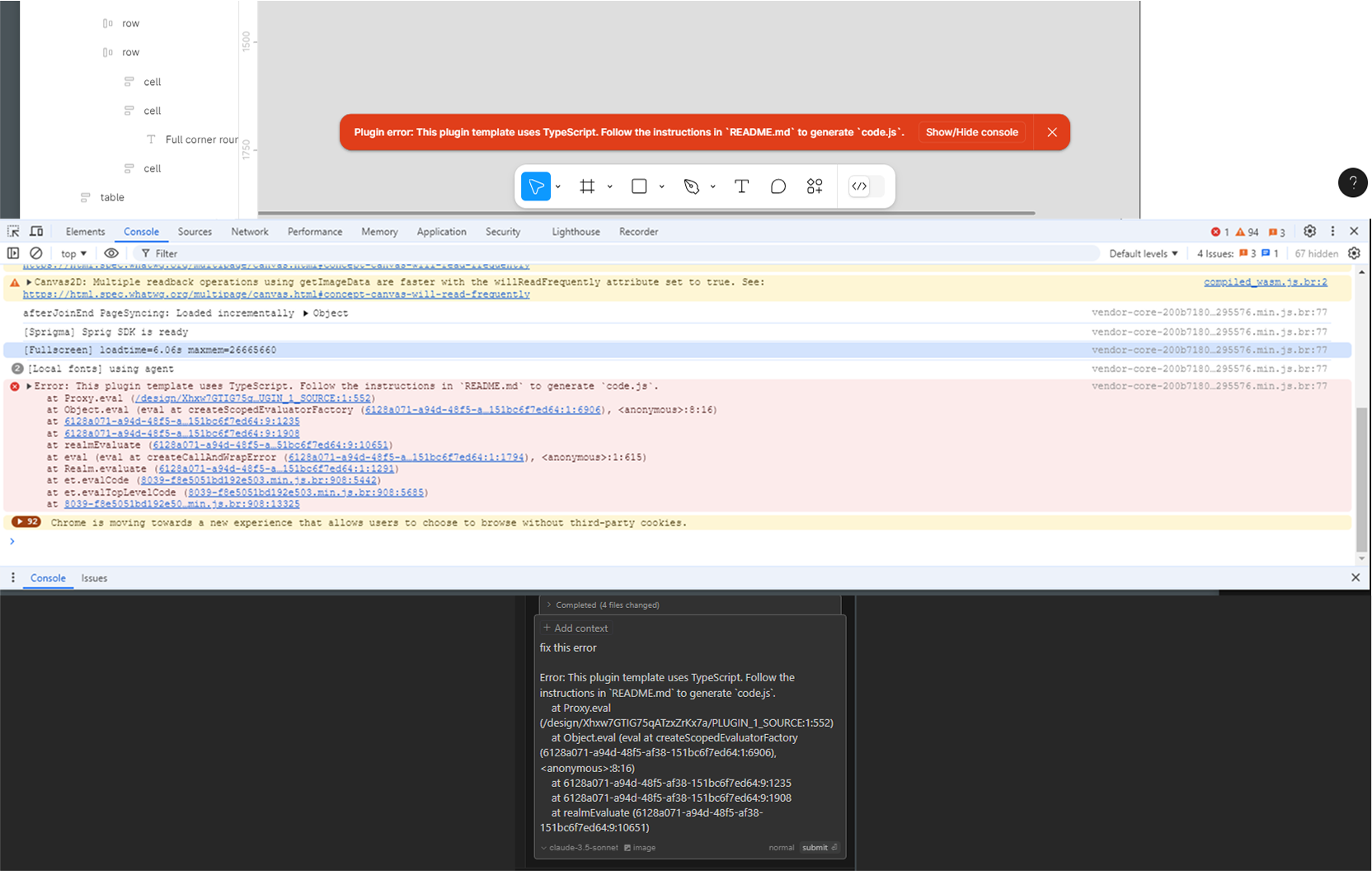 Showing bugs in Figma console and prompt to fix them in Cursor AI