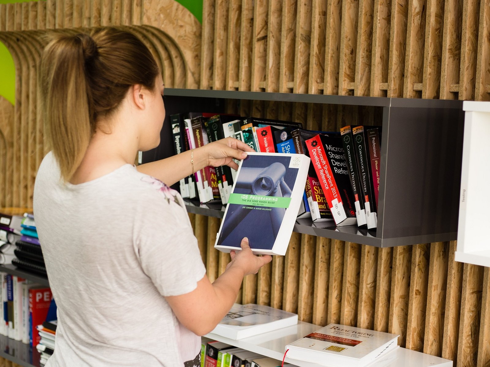 software testing looking for a book in the library
