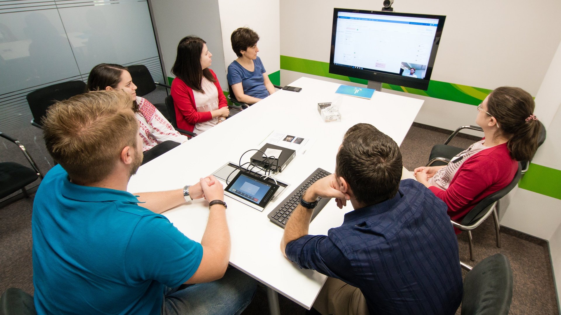 Centric Iasi team in a meeting - developer - .NET - fullstack - front end
