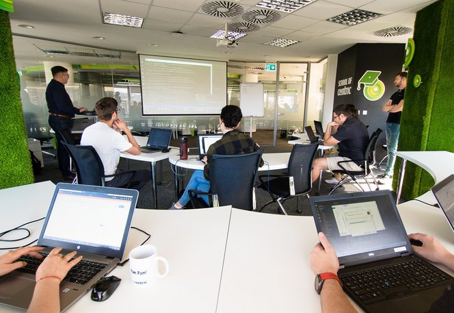 Centric Iasi developers at a training School of Centric