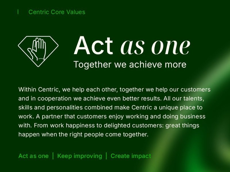 act as one1