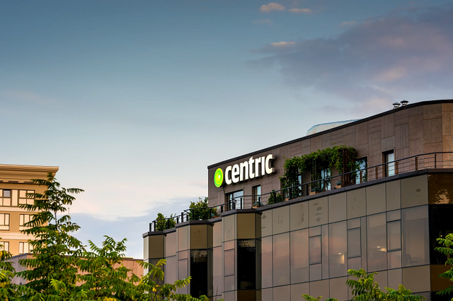 Close up of Centric Iasi office terrace