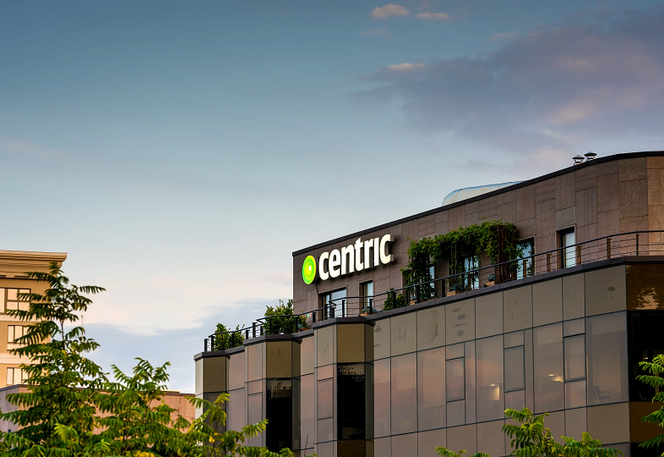 Close up of Centric Iasi office terrace
