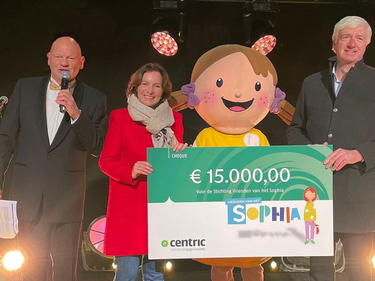 Donatie Centric aan Stichting Vrienden van het Sophia